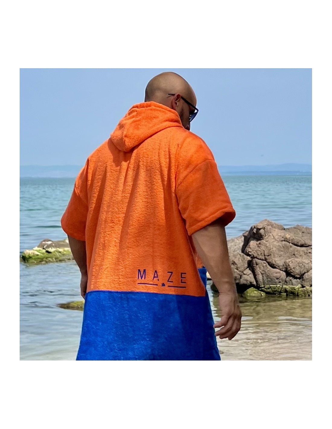 ПОНЧО MAZE BLUE ORANCE